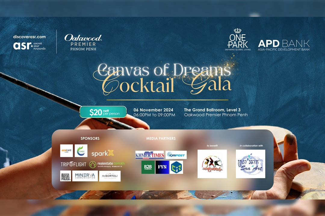 Oakwood Premier Phnom Penh's "Month of Giving: Canvas of Dreams" Campaign Continues To Empower Young Artists