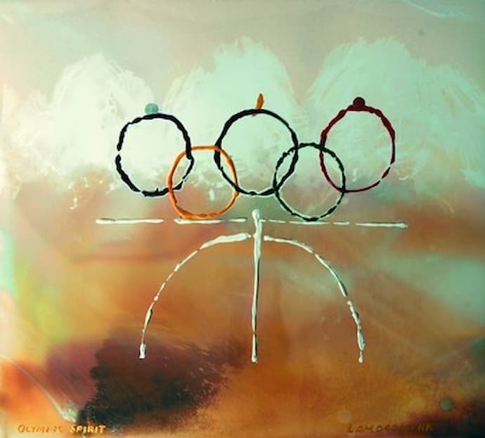 BOAX NFT- first Olympic themed NFT artwork "Olympic Happiness" 